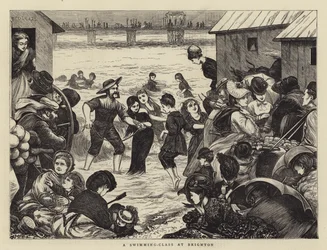 A Swimming-Class at Brighton